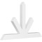 Ekena Millwork Saratoga Architectural Grade PVC Gable Bracket, 72"W x 45"H x 4"D x 6"F, 15/12 Pitch GBP072X45X0406SAR00 - alternate 1